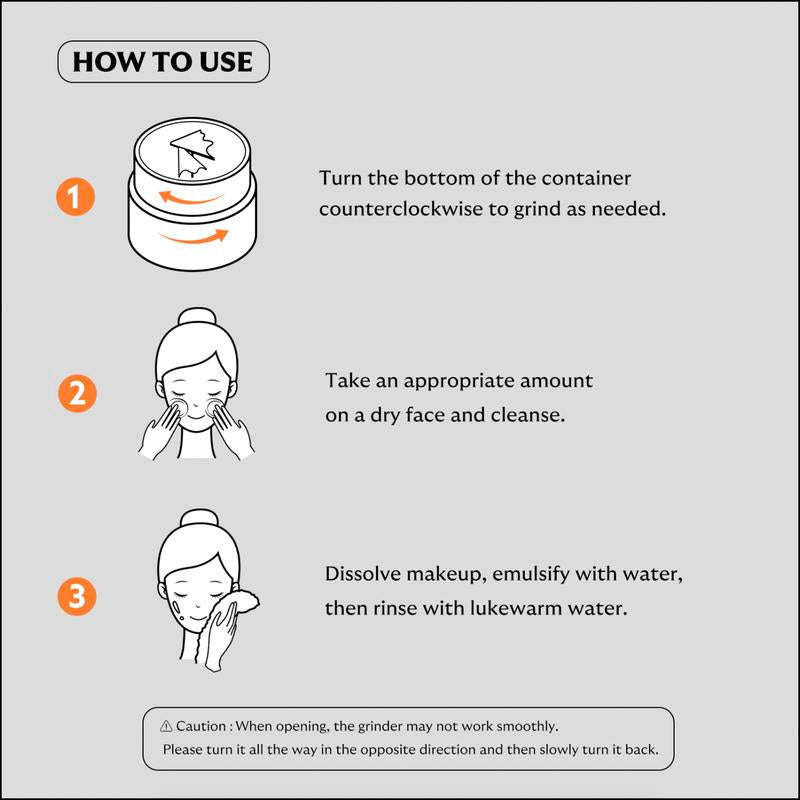 SUNDUK Jeju Grinder Cleansing Balm - Moisturizing Deep Cleanser Makeup Removal Balm for Sensitive Skin Makeup Cleansing Hydrating Makeup Remover