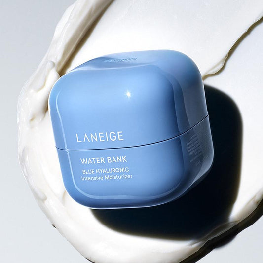 Laneige Water Bank Blue Hyaluronic Intensive Moisturizer, Hydrating & Barrier-Boosting Face Cream, Korean Skincare, Infused with Peptides & Squalane