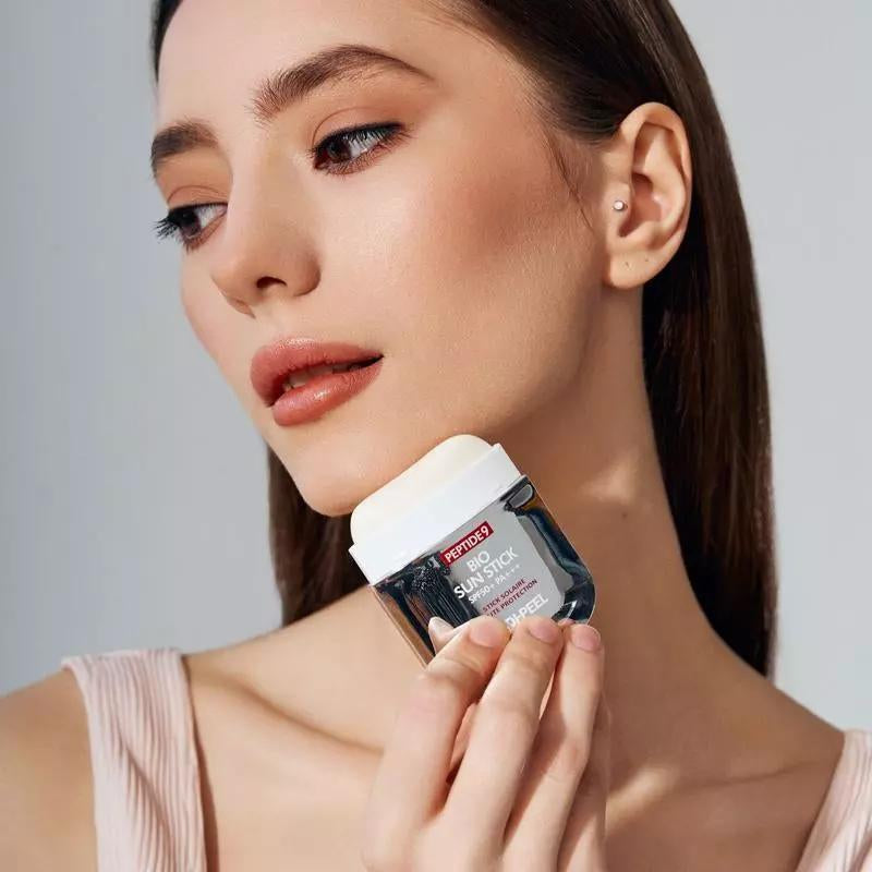 Bio Sun Stick Pro Sun Screen Unisex Sun Stick Peptide 9 Bio Sun Stick Spf50+,Portable UV Protection Sun Screen Stick Facial Skincare Lightweight Sunblock Stick Sunblock Stick Peptide 9 Bio Sun Stick Pro Fuium Sunscreen Comfort Spf Sunstick Skin Repair
