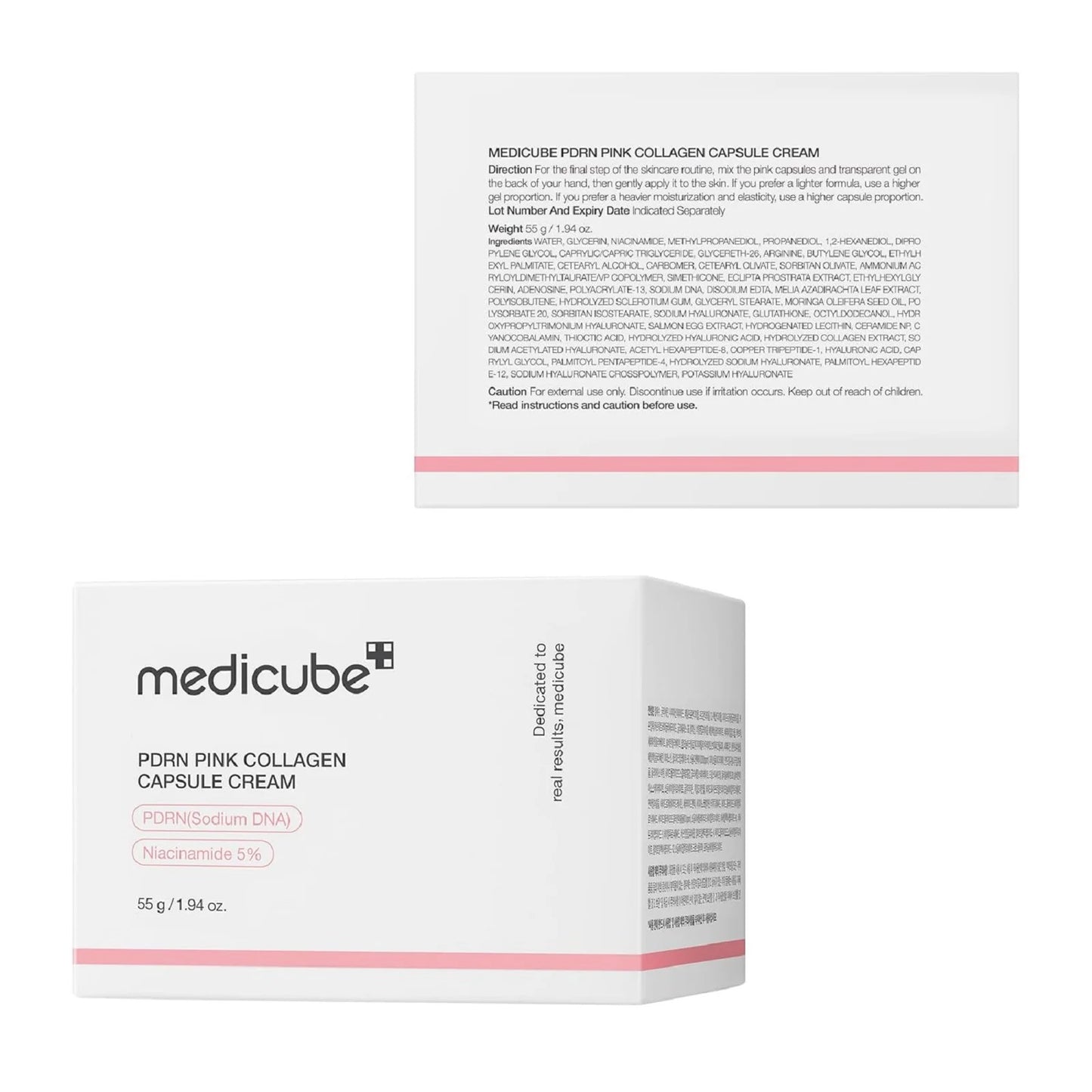 Medicube Salmon DNA PDRN Collagen Capsule Cream, Lightweight Hydrating Moisturizer for Radiant Skin