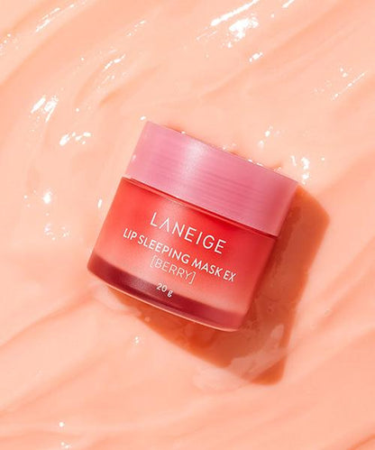 Laneige Sleeping Mask Ex Berry 20G/ 0.7Oz Skincare Mask Nourishing Scent Moisturizer Moisture Moisturizer Moisture Moisturizing Blueberry Coconut Delicate Exfoliate Balm Pomegranate Shea Shea Butter Smooth Repair Lip