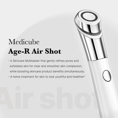 Age-R ATS Air Shot - Microneedling Pore Tightening Skin Care Device for Enhanced Absorption, Pore Refinement, and Smoother Skin Texture