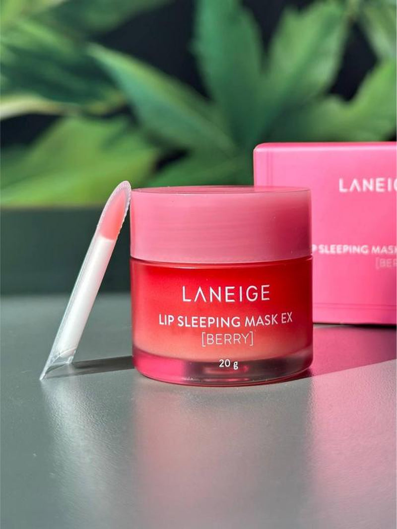 Laneige Sleeping Mask Ex Berry 20G/ 0.7Oz Skincare Mask Nourishing Scent Moisturizer Moisture Moisturizer Moisture Moisturizing Blueberry Coconut Delicate Exfoliate Balm Pomegranate Shea Shea Butter Smooth Repair Lip