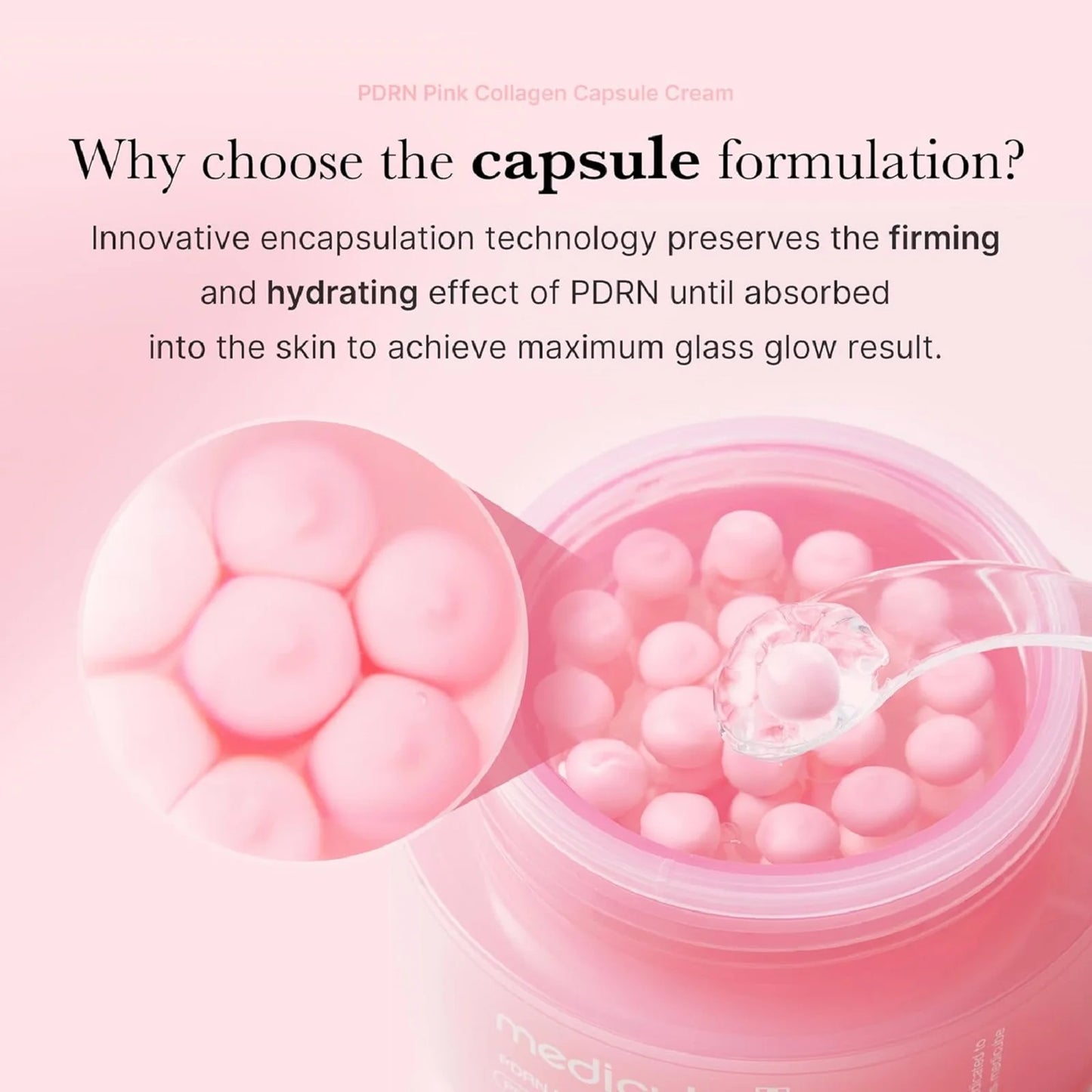 Medicube Salmon DNA PDRN Collagen Capsule Cream, Lightweight Hydrating Moisturizer for Radiant Skin