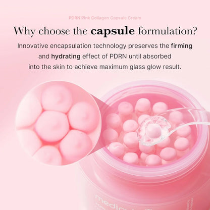 Medicube Salmon DNA PDRN Collagen Capsule Cream, Lightweight Hydrating Moisturizer for Radiant Skin