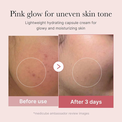 Medicube Salmon DNA PDRN Collagen Capsule Cream, Lightweight Hydrating Moisturizer for Radiant Skin